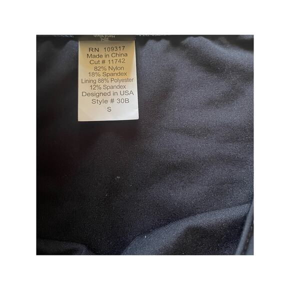 Sunsets Black Underwire Tankini Bra Top 36 D and Swim Brief Bottom Size Small - Picture 7 of 12